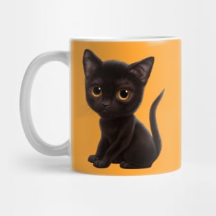 Cat-a-clysm Bombay kitten Mug